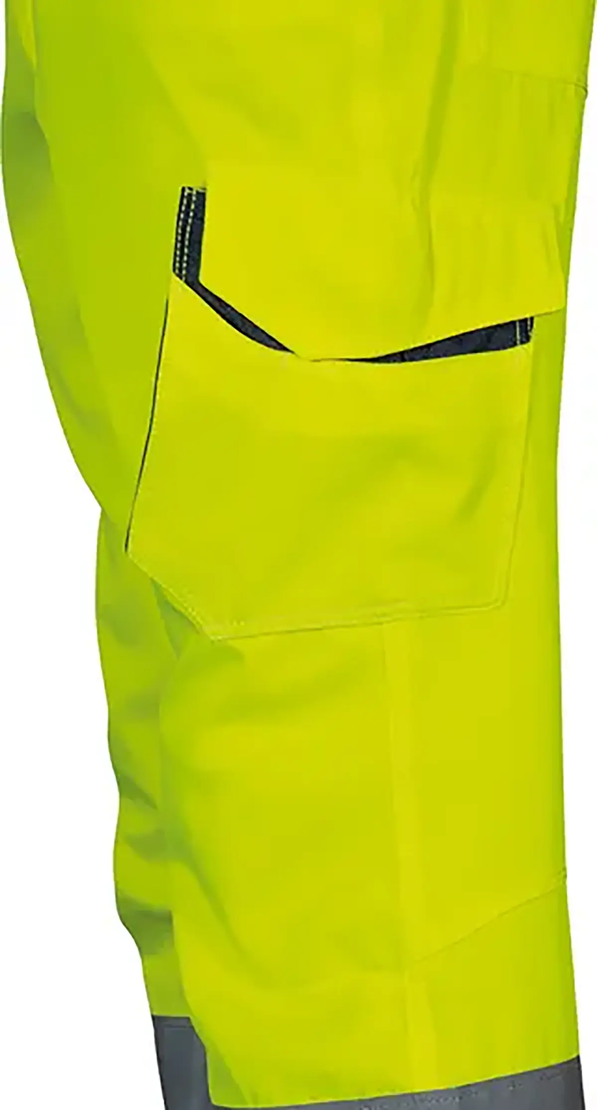 zafer uniformes y ropa de trabajo pantalon alta visibilidad bolsillos delanteros doble bolsillo posterior amarillo3