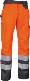 zafer uniformes y ropa de trabajo pantalon alta visibilidad bolsillos delanteros tiro reforzado naranja1