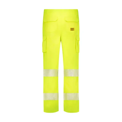 zafer uniformes y ropa de trabajo pantalon alta visibilidad multibolsillo monocolor dos bandas reflectantes segmentadas amarillo2