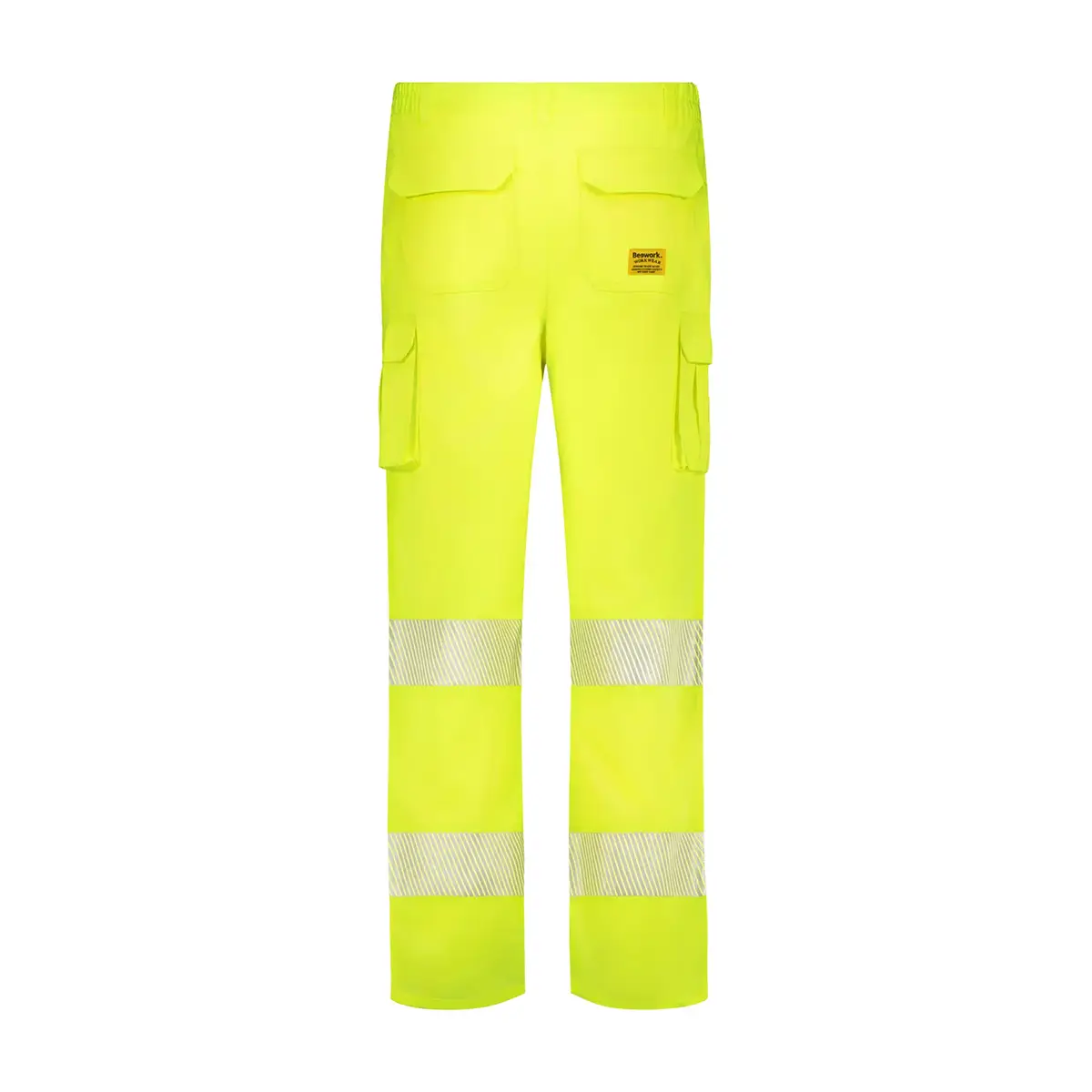 zafer uniformes y ropa de trabajo pantalon alta visibilidad multibolsillo monocolor dos bandas reflectantes segmentadas amarillo2