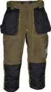 zafer uniformes y ropa de trabajo pantalon pirata hidrofugo cuatro bolsillos delanteros marron1 copia