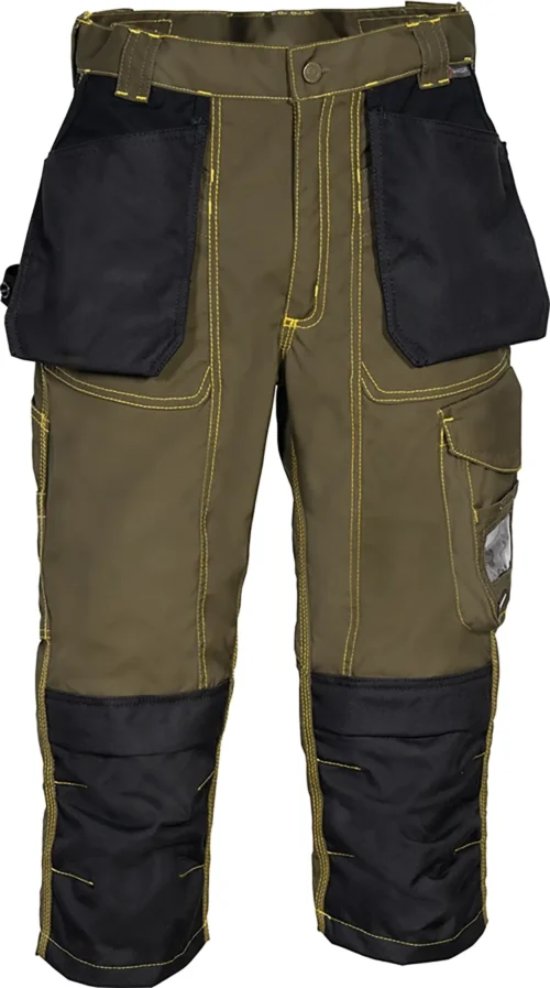 zafer uniformes y ropa de trabajo pantalon pirata hidrofugo cuatro bolsillos delanteros marron1 copia