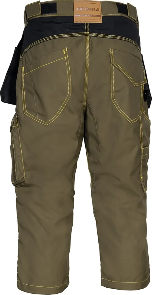 zafer uniformes y ropa de trabajo pantalon pirata hidrofugo cuatro bolsillos delanteros marron2 copia