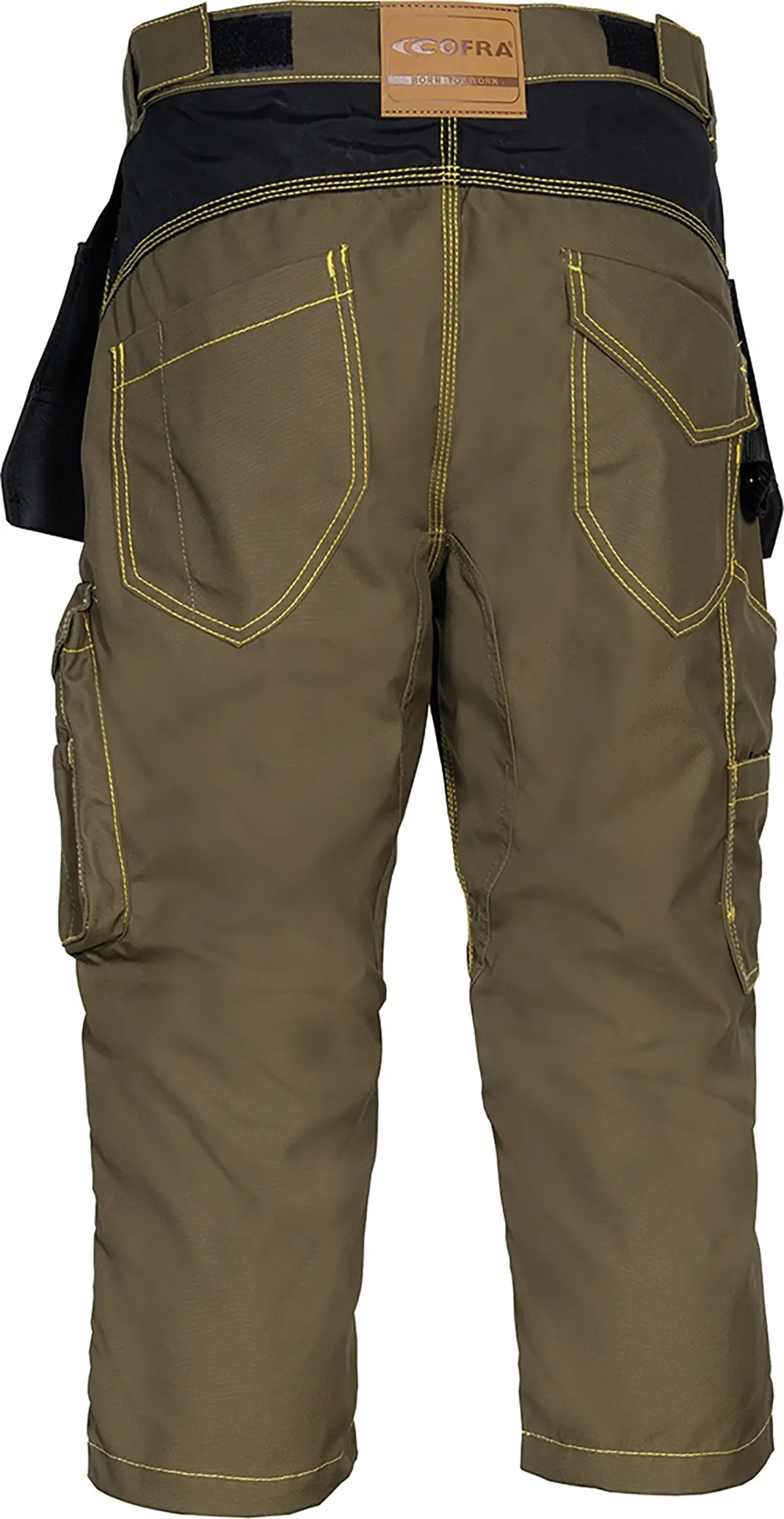 zafer uniformes y ropa de trabajo pantalon pirata hidrofugo cuatro bolsillos delanteros marron2 copia