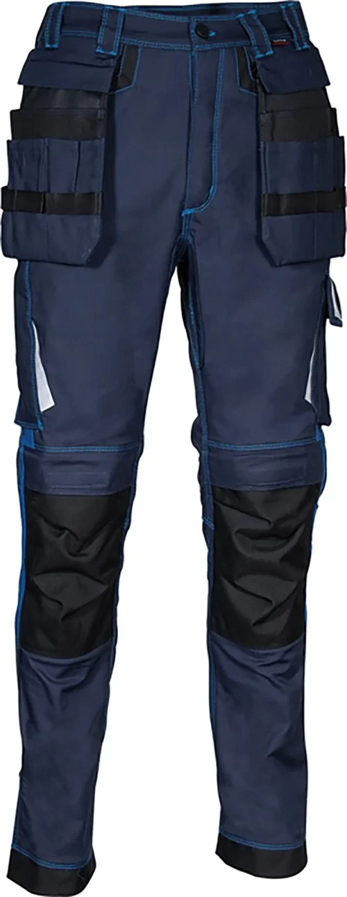 zafer uniformes y ropa de trabajo pantalones bolsillos delanteros tiro reforzado doble bolsillo trasero azul marino1 copia
