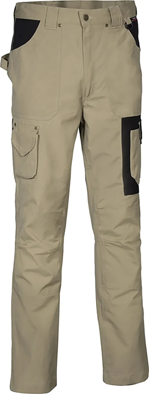 zafer uniformes y ropa de trabajo pantalones doble bolsillo trasero rodillas reforzadas beige1 copia