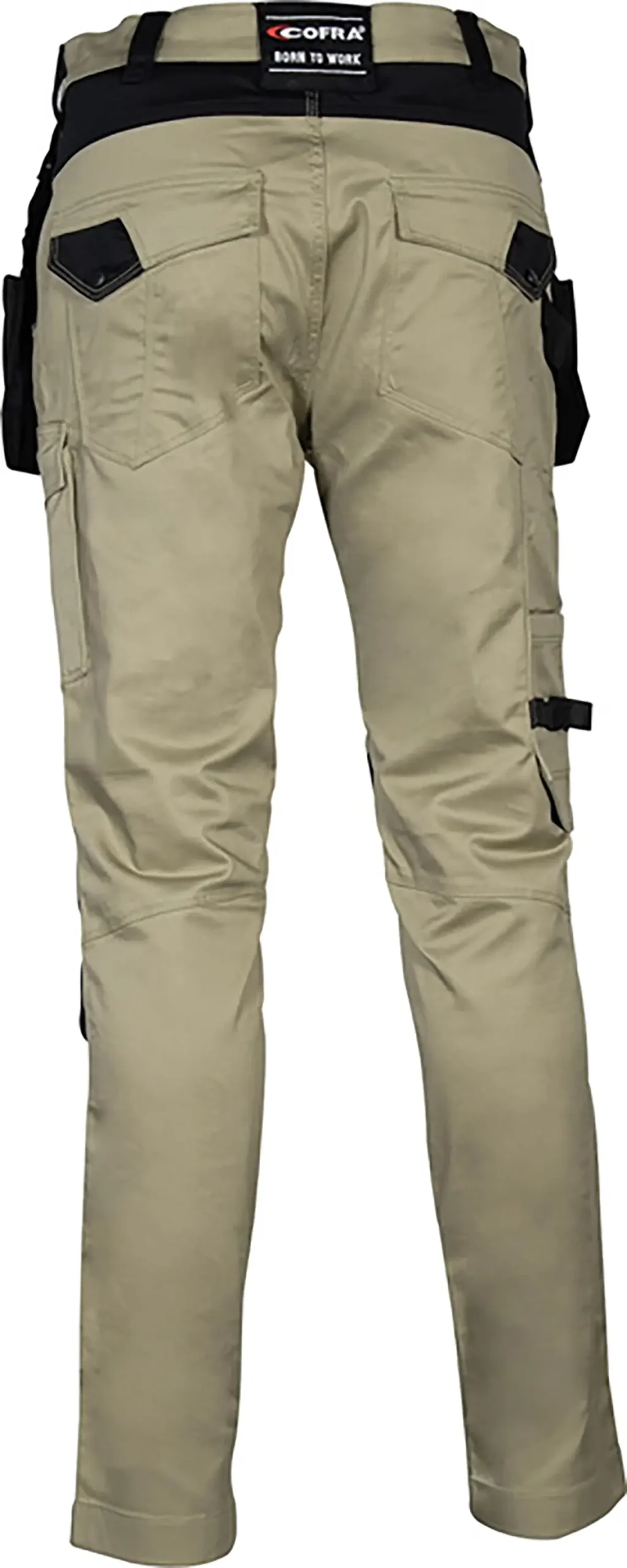 zafer uniformes y ropa de trabajo pantalones dos bolsillos delanteros doble bolsillo trasero con solapa beige2 copia
