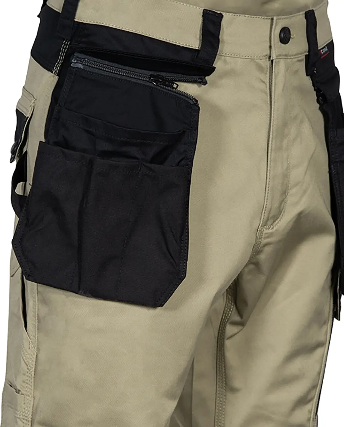 zafer uniformes y ropa de trabajo pantalones dos bolsillos delanteros doble bolsillo trasero con solapa beige3 copia