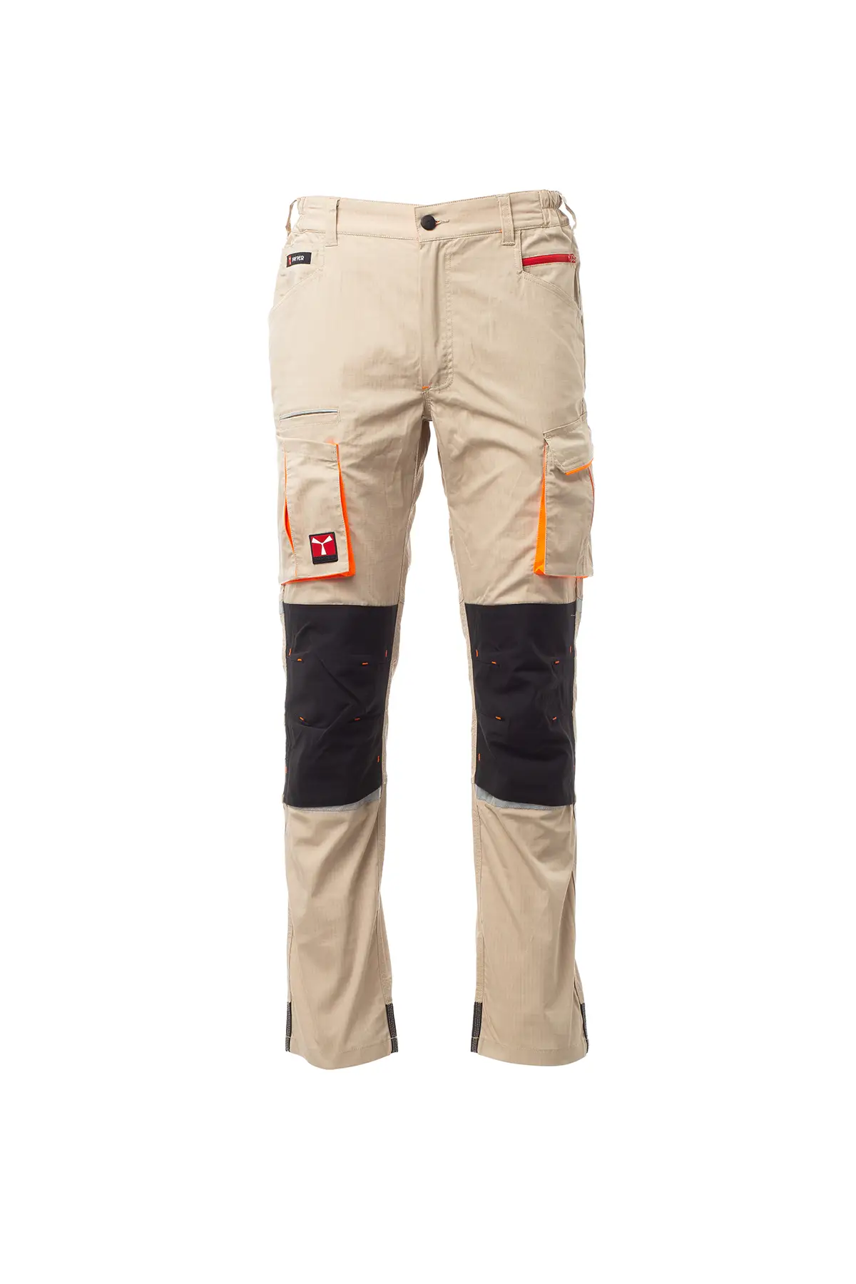 zafer uniformes y ropa de trabajo pantalones largo de tejido elastico de verano caqui1 copia