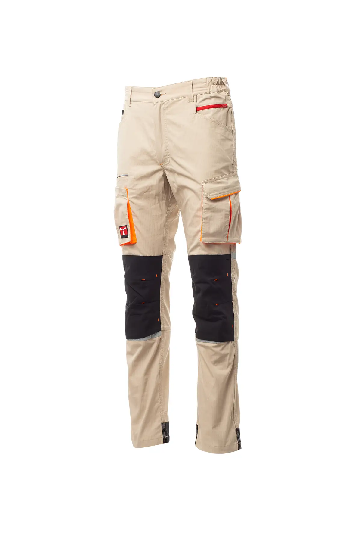 zafer uniformes y ropa de trabajo pantalones largo de tejido elastico de verano caqui2 copia