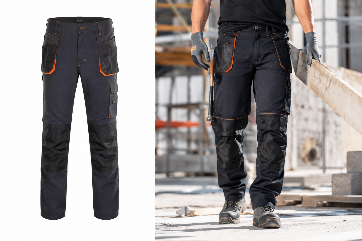Pantalón de trabajo multibolsillos de Zafer Uniformes