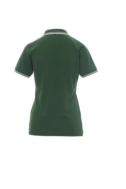 zafer uniformes y ropa de trabajo camiseta cenida de manga corta con ribete con contraste en cuello y mangas verde2