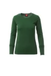 zafer uniformes y ropa de trabajo camiseta cenida de manga larga de cuello redondo verde1