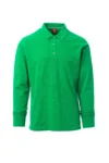 zafer uniformes y ropa de trabajo camiseta de manga larga con cuello y punos elasticos ventilaciones laterales verde gelatina1