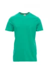 zafer uniformes y ropa de trabajo camiseta manga corta de cuello redondo con banda elastica en cuello verde esmeralda1