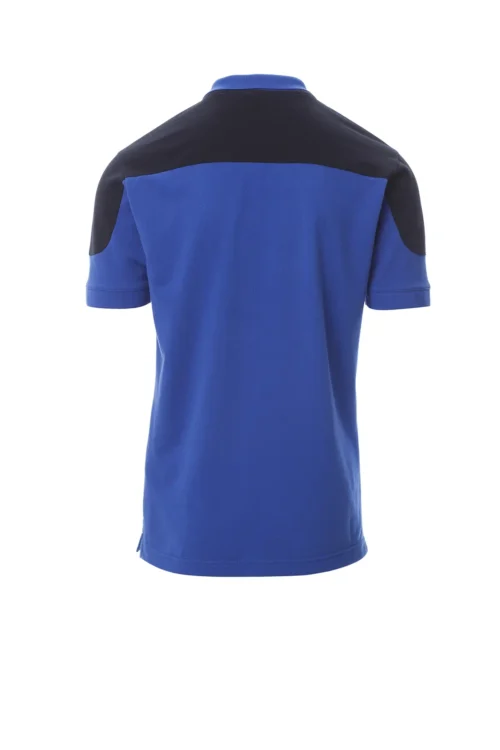 zafer uniformes y ropa de trabajo polo bicolor de manga corta y punos acanalados azul real2