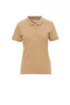 zafer uniformes y ropa de trabajo polo manga corta cenido cuello y extremo de mangas elasticos marron calido1
