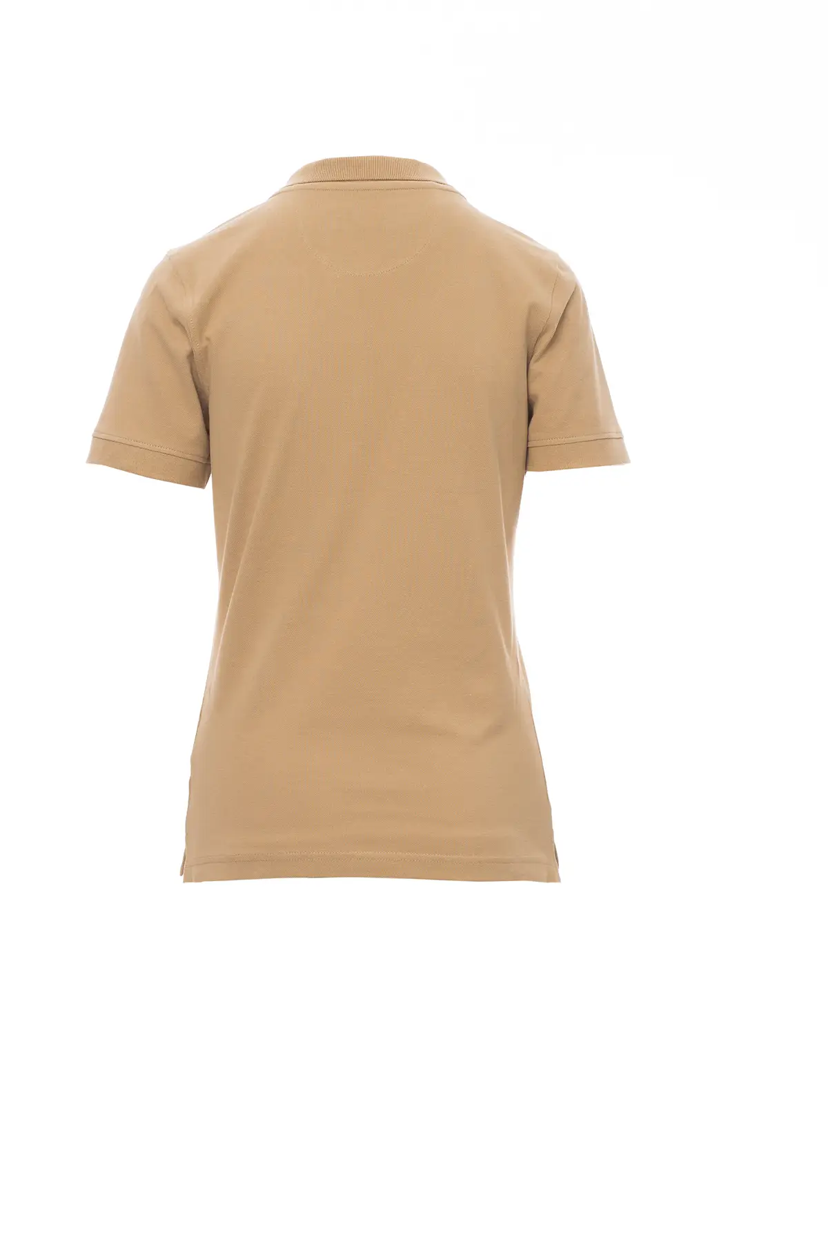 zafer uniformes y ropa de trabajo polo manga corta cenido cuello y extremo de mangas elasticos marron calido2