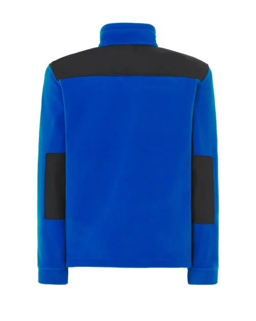zafer uniformes y ropa de trabajo forro polar con cremallera entera y refuerzos en hombros y codos azul negro (2)
