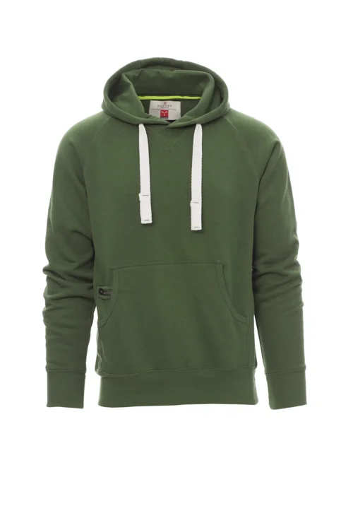 zafer uniformes y ropa de trabajo sudadera con capucha con doble costura verde universidad (1)