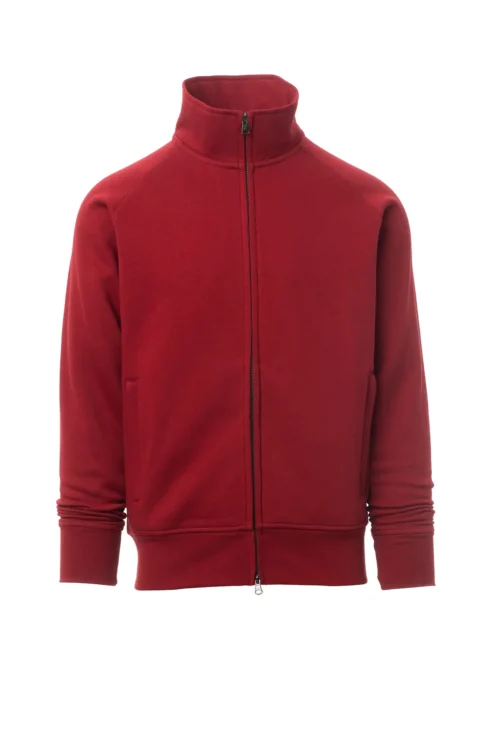 zafer uniformes y ropa de trabajo sudadera con cremallera sbs completa burdeos1